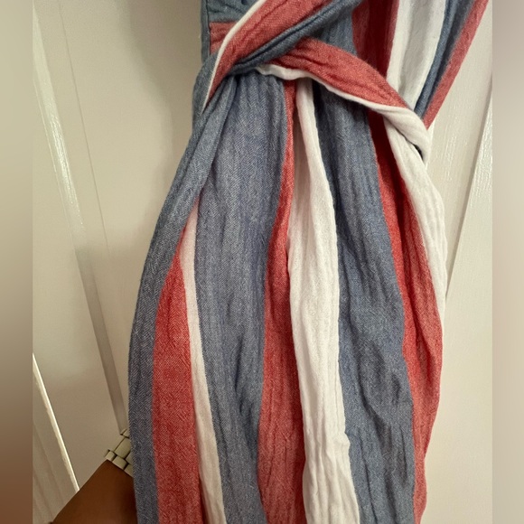 July 4th USA red white and blue crinkle cotton wrap dress from Marine Layer ❤️💙 - Picture 7 of 7